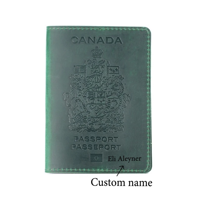 Personalized Passport Holder Passport Cover for Men -  Canada