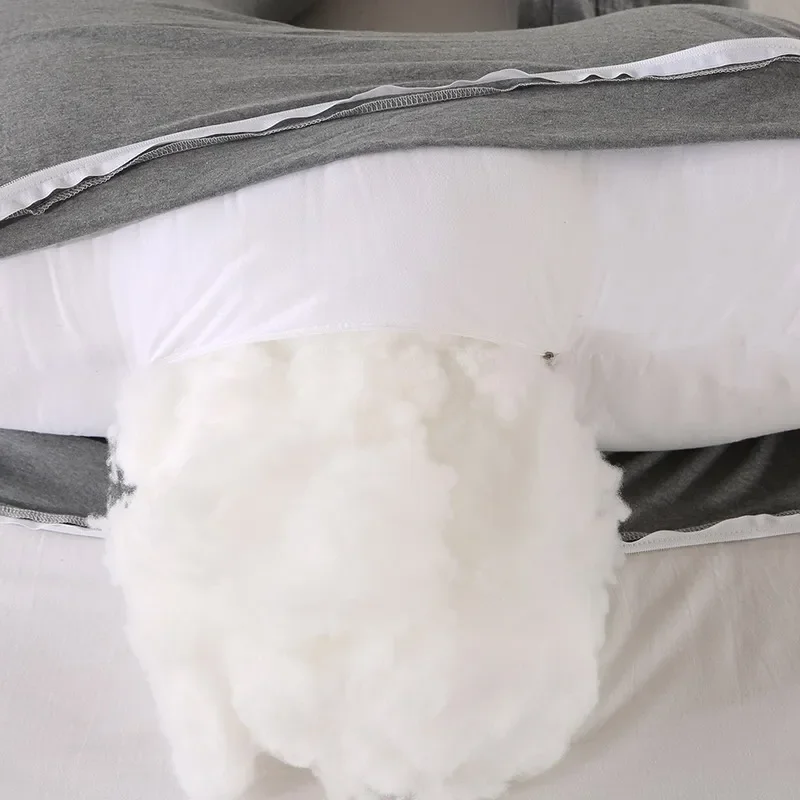 Luxury Knitted Cotton Pillow, 2-in-1 Split Type Pregnancy Pillow, Multi-Functional Nap Pillow with Compressible Bag Wholsale