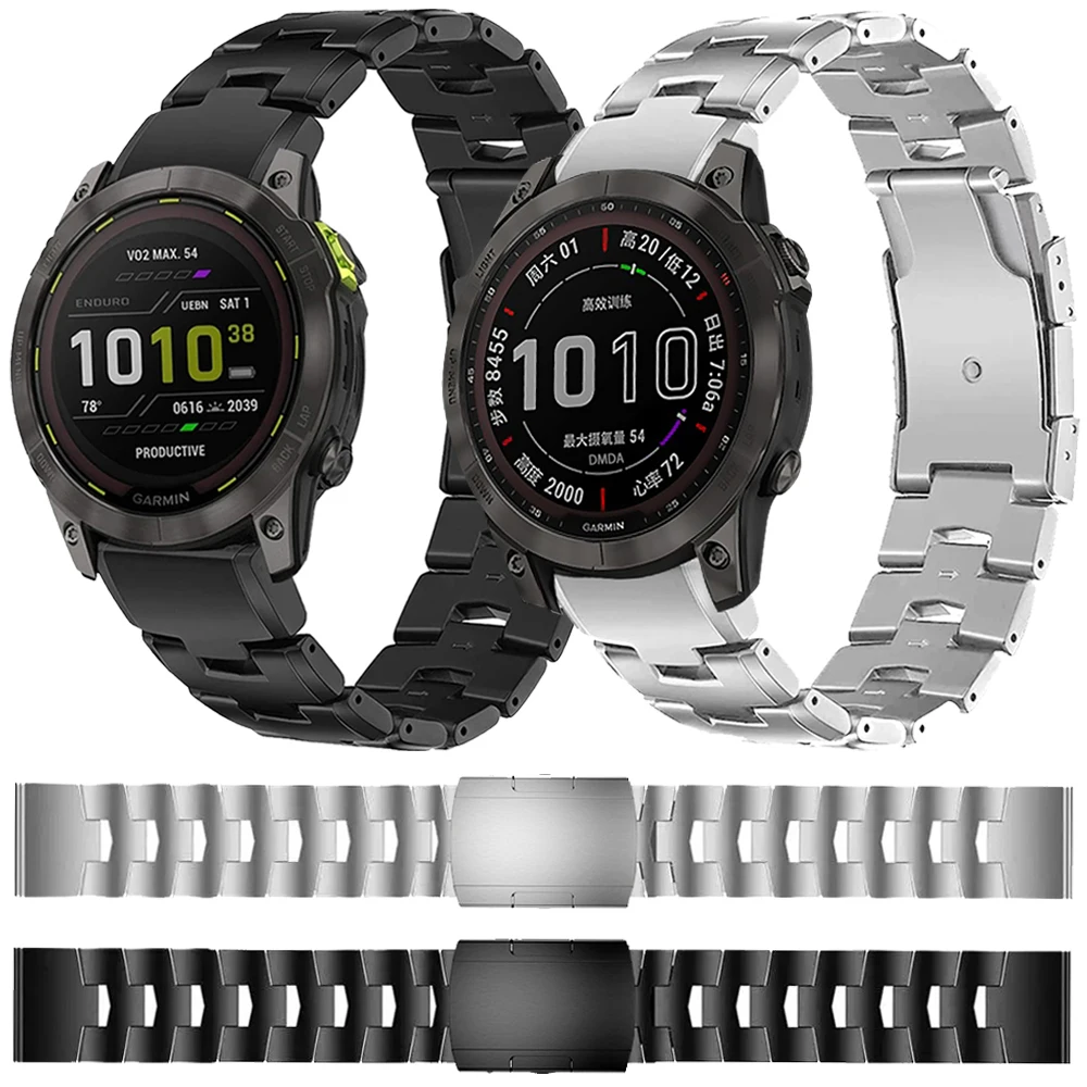 

22 26mm Titanium alloy Strap For Garmin Fenix 7 7X 6 6X 5 5X Puls 3 HR/Enduro 2/Epix/Forerunner 955 945 Quick Fit Bands Bracelet