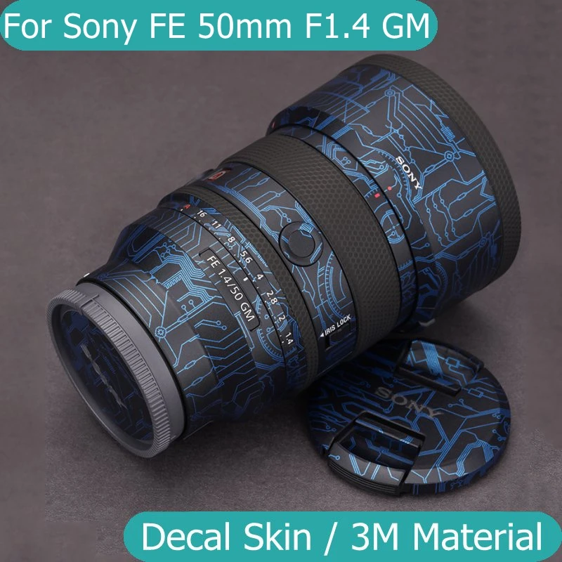 For Sony FE 50mm F1.4 GM Decal Skin Vinyl Wrap Film Camera Lens Body Protective Sticker Protector Coat