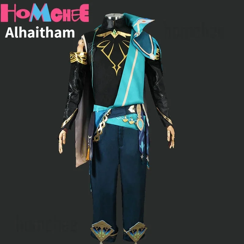 

Alhaitham Cosplay Costume for Men, Full Set of Comic Party with Wig for Halloween