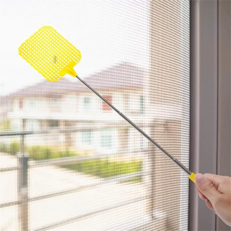 

Adjustable Fly Swatters Telescopic Home Long Handle Flyswatter Extendable Flapper Insect Killer Hot Wholesale Plastic 2023 New