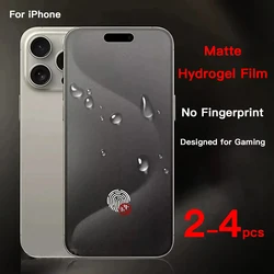 Matte Soft TPU Hydrogel Screen Protector Film (2 - 4 Pack) - 4PCS (iPhone 15)