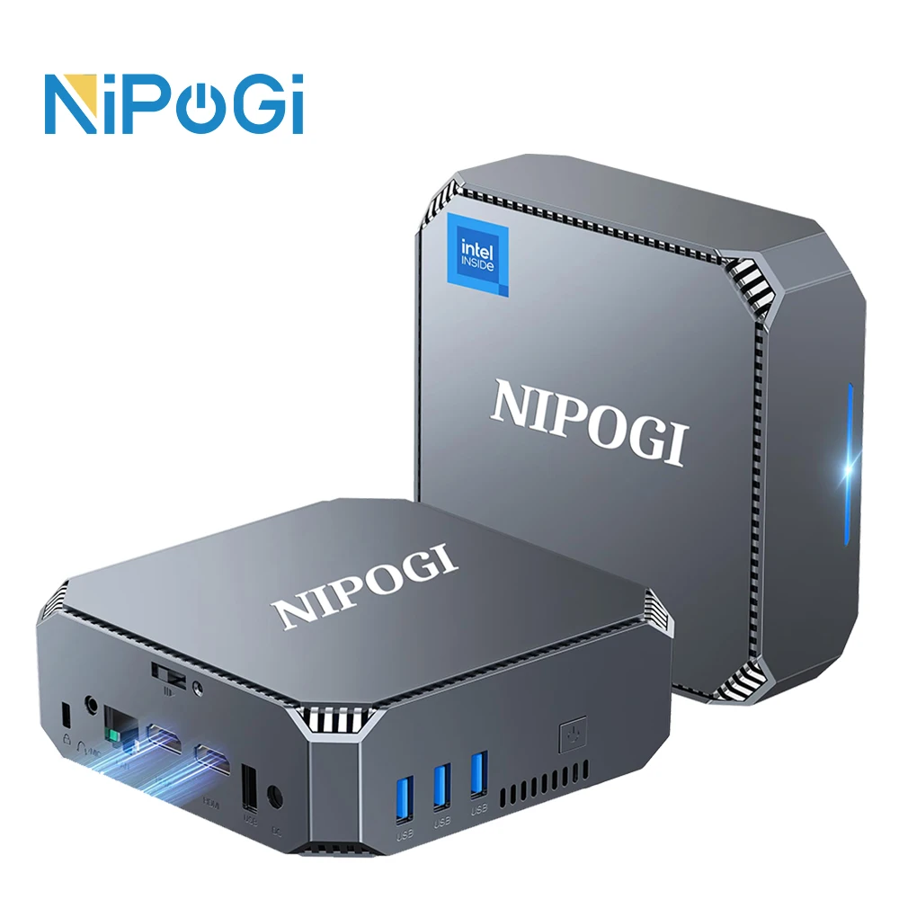 NIPOGI Mini PC Intel N100 8GB RAM