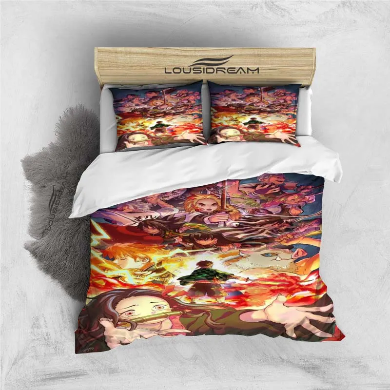 Slayer Demon All Season Twin Bedding Set 3 Piece Comforter Set Bed Duvet Cover  Double King Comforter Cover Home Textile 4