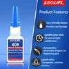 New Super Glue 406 Repairing Glue Instant Adhesive Fast Bonding Ultra-strong Adhesive long-lasting Colorless Adhesive Glue Tool 1