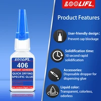 New Super Glue 406 Repairing Glue Instant Adhesive Fast Bonding Ultra-strong Adhesive long-lasting Colorless Adhesive Glue Tool 1