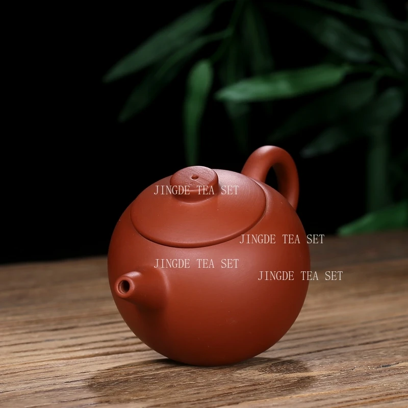 160ml Yixing Small Capacity Semi Handmade Giant Wheel Purple Clay Teapot Chinese Small Kung Fu Tea Set Tea Pot Tea Kettle