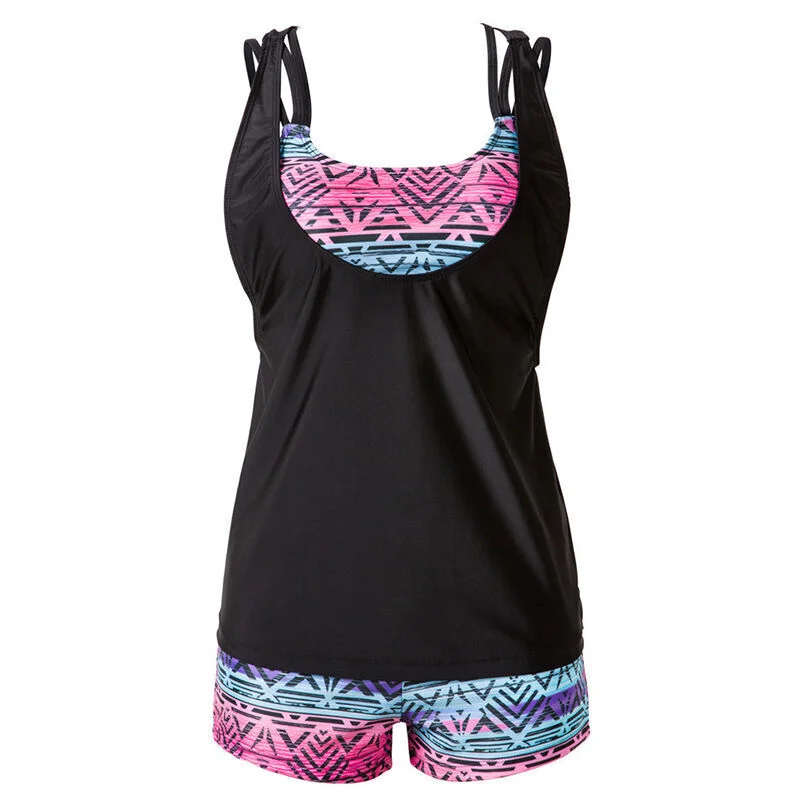 Floral Printed Split Swimwear Suit Fashion Women Two Pieces Bikinis Summer Holiday Beach Set Sexy High Waist Swimsuit Outfit
