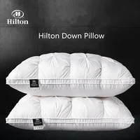 High-end down comfortable pillow5-star hotel pillow down pillow core cotton white goose down 3-dimensional cervical pillow core 1