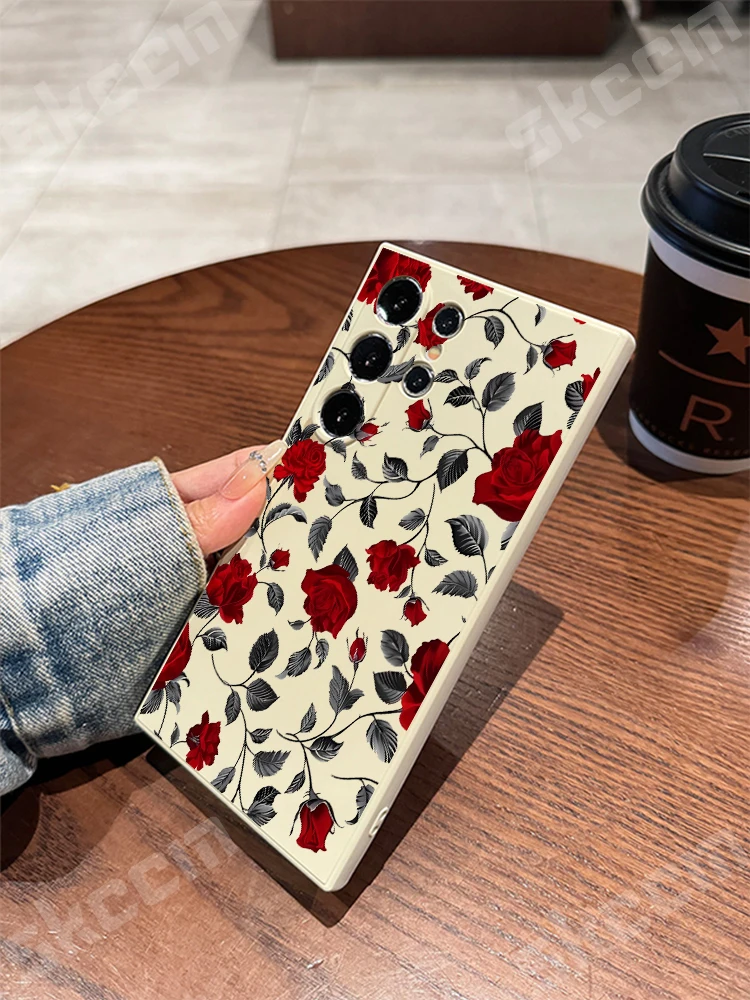 Chic Retro Rose Design Phone Case Cover