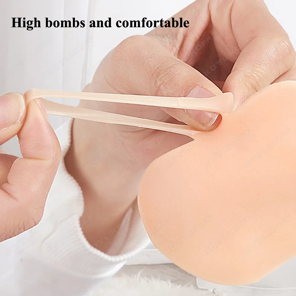 Women Gel Forefoot Insert Cushion Pads Silicone Foot Pain Relief Pads For High Heels Sandals Soft Absorbs Shock
