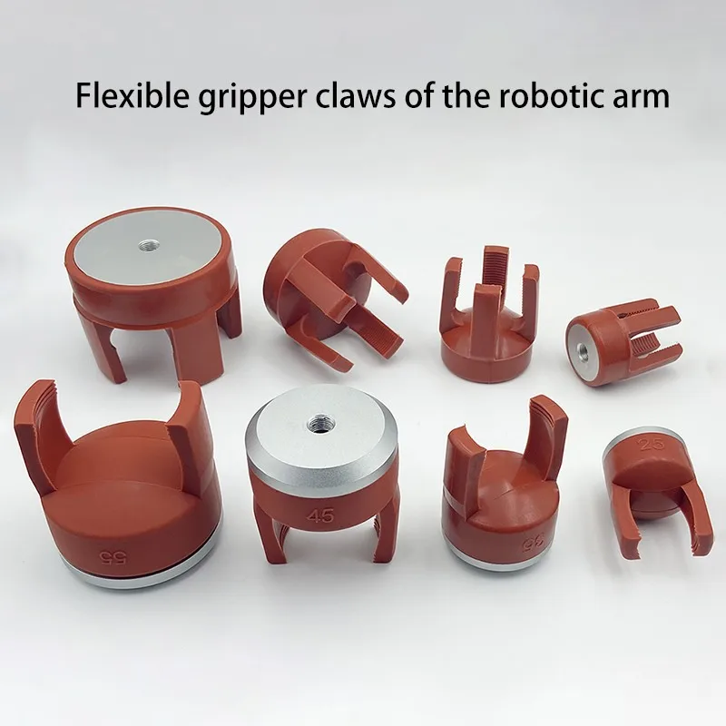 Mechanical Arm ยืดหยุ่น Gripper ซิลิโคนนิวเมติก Soft Finger Fixture ดูดถ้วย Claw 1
