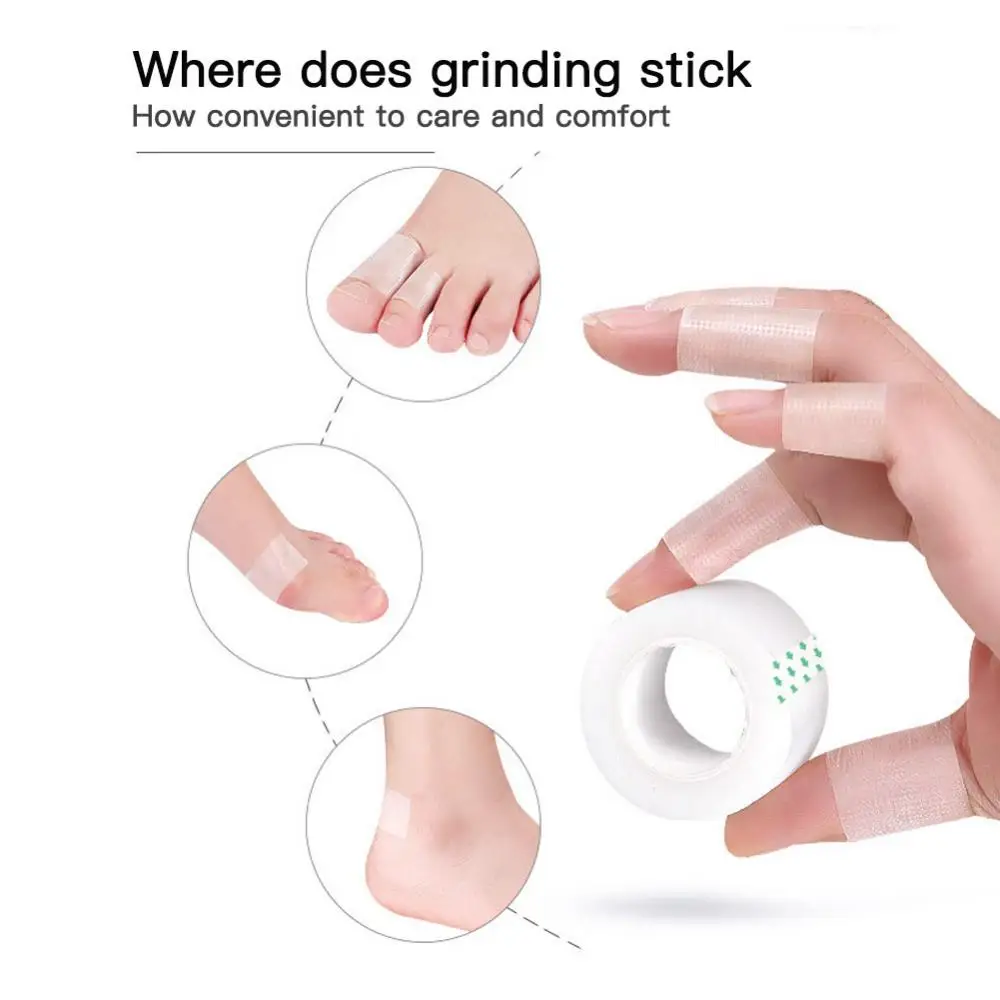 뒤꿈치 삽입물 보이지 않는 자체 접착 내마모성 마찰 방지 하이힐 스티커, 마모 방지, 1 롤, 5m x 2.5cm