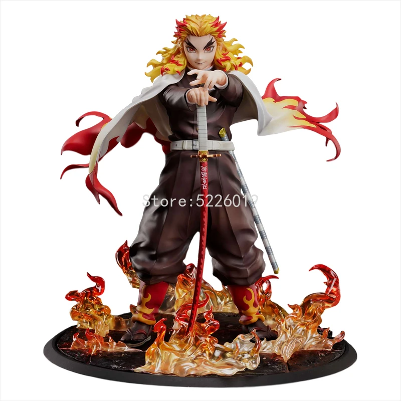 cm Demon Slayer Action Figure Mugen Train Rengoku Kyoujurou Anime Figure Kimetsu No Yaiba Rengoku Kyoujurou Figurine Toys Action Figures Aliexpress