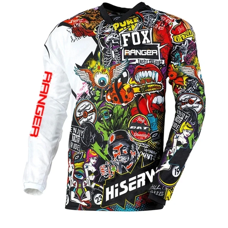 Motocross Mountain Enduro Bike Abbigliamento Bicicletta Moto Downhill T-Shirt Ranger Fox Donna Uomo Ciclismo Jersey Camicie Mtb Bmx,2022