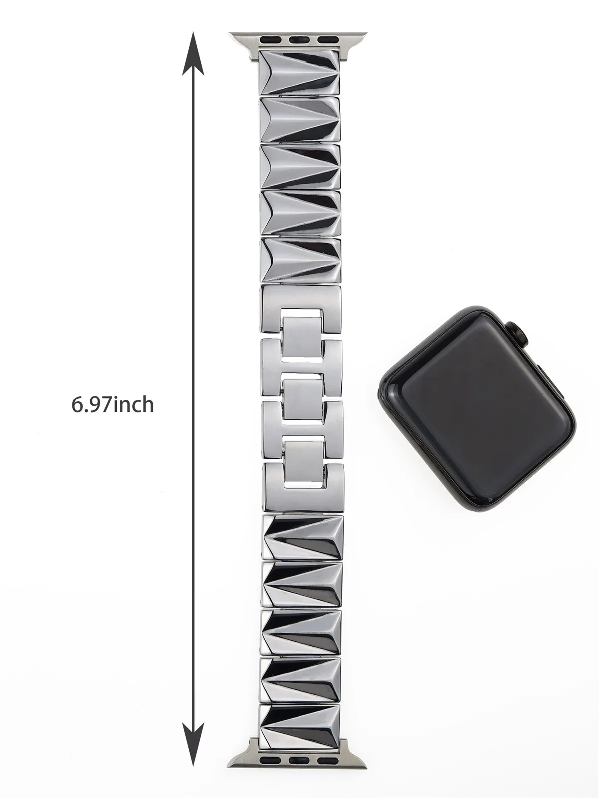 Kellon ranneke iWatchille 42/44/45/46/49mm 38/40/41mm Metal Fashion kellohihna Watch Series Ultra2 -sarjalle 10/9/8/7/6/5/4/3/2/1_voghion.com