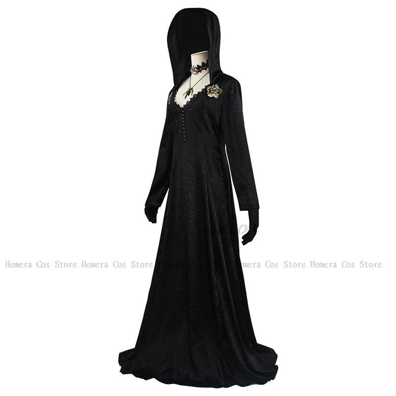 Gioco Resident Village Outfit Daniela Vampire Halloween Costume Horror Cosplay Gown Women Spaventoso Carnival Dress Gioco Gotico Evil 8