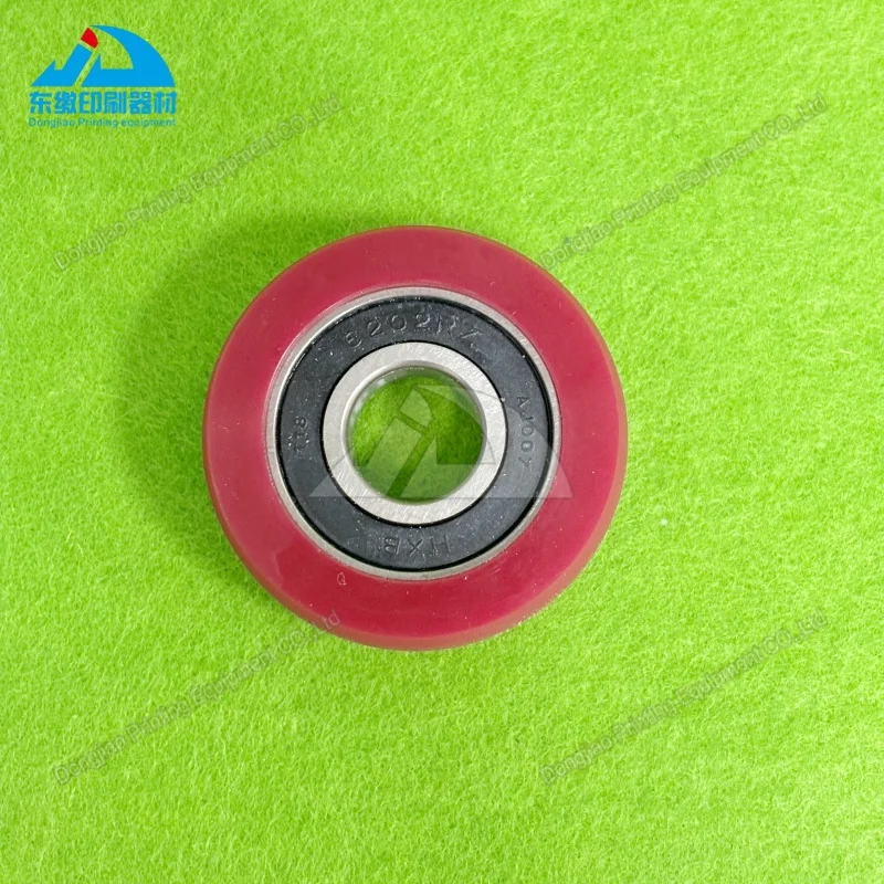 핫 세일 블랙 및 레드 고무 휠 48x15x15mm 코모리 오프셋 인쇄 기계 부품용 고무 롤러