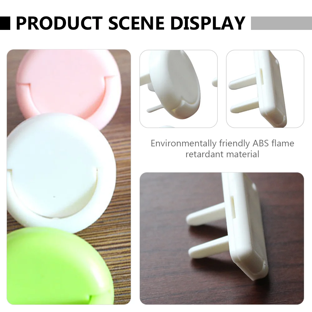 Kit Socket Protection Cover Child Proof Outlet Baby Electrical Protector Corner White Plug