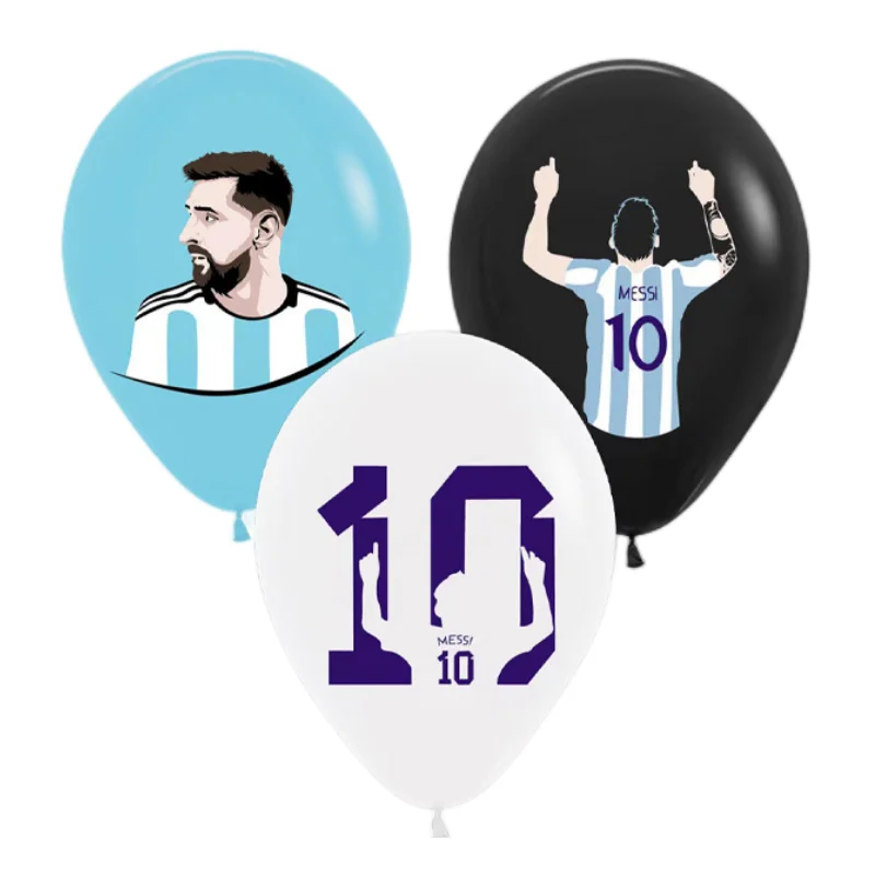 Calcio Messie Balloon Party Decoration Supplies Argentina Superstar Festival Buon Compleanno Calcio Latex Globos