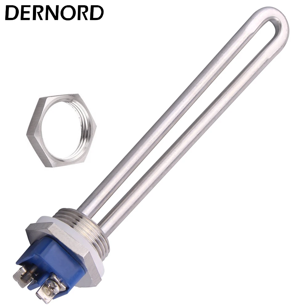 150W Water Heater Parts Stainless Steel DC Heating Element Tubular Pipe 220mm
