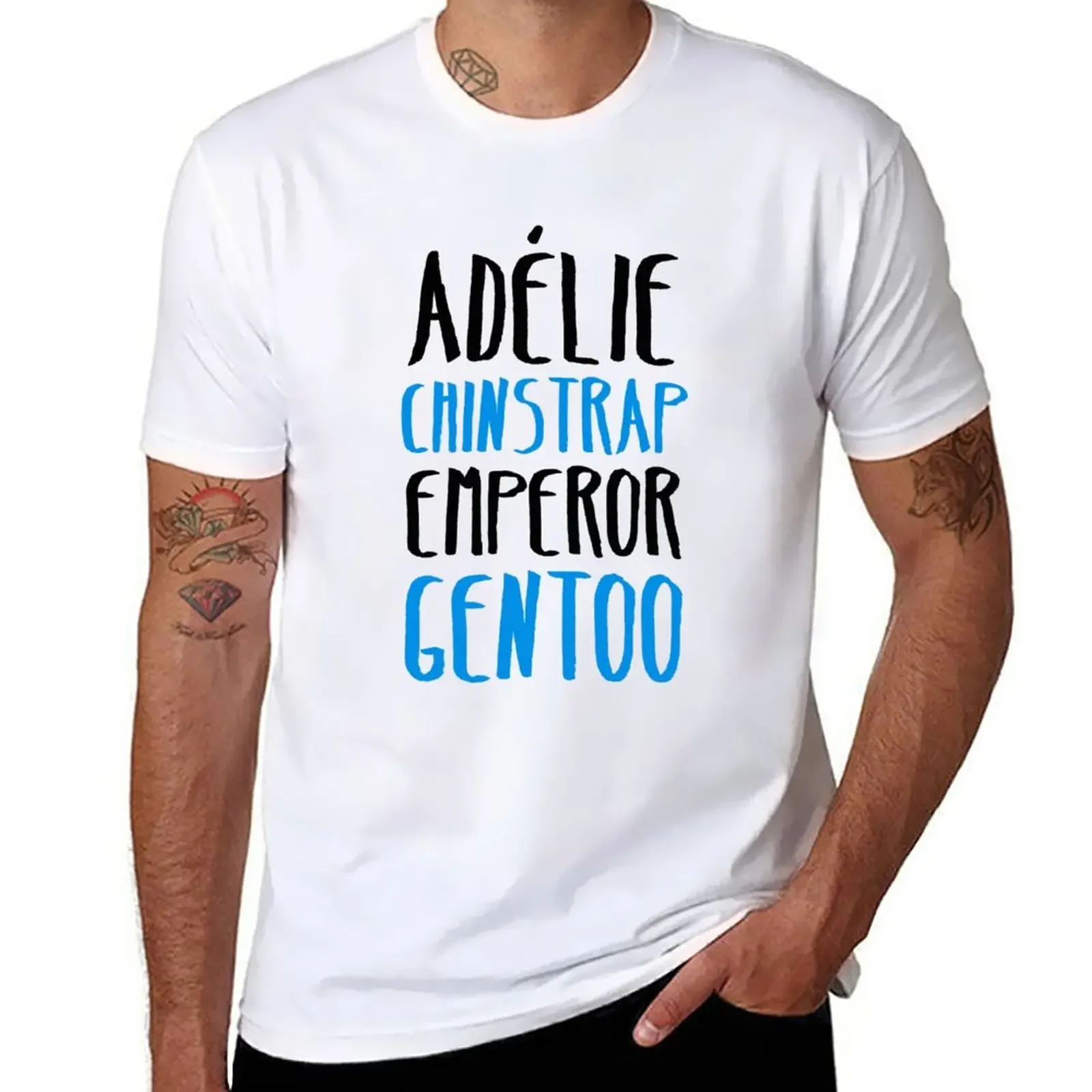 

Adélie, Chinstrap, Emperor, Gentoo T-Shirt Blouse heavyweights animal prinfor boys boys animal print tshirts for men
