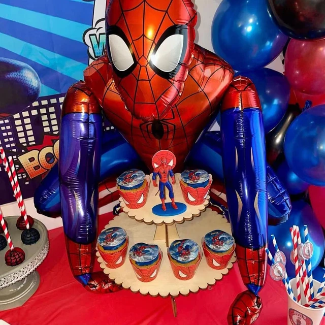 Kit d'arche en Latex Spiderman, 77 pièces, guirlande de Ballons numériques  32 , décorations de fête à thème d'anniversaire pour bébé, cadeaux pour  enfants - AliExpress