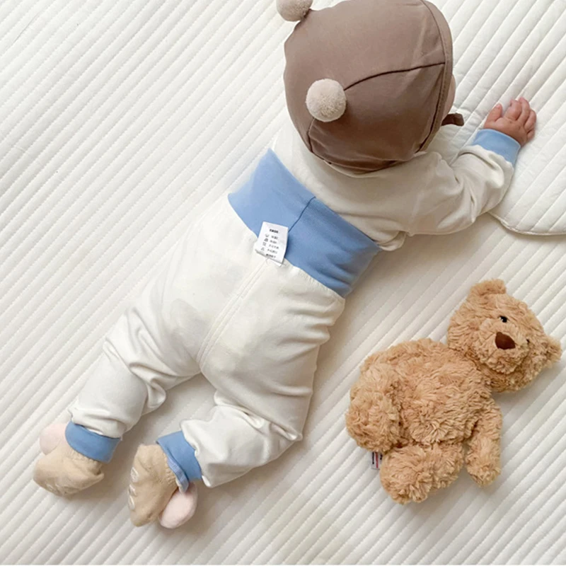 Newborn Kids Girls Underwear Baby Boys Clothes Cotton Long Sleeves Pajamas Cute Bear Toddler Infant Homewear Two Piece Sleepwear