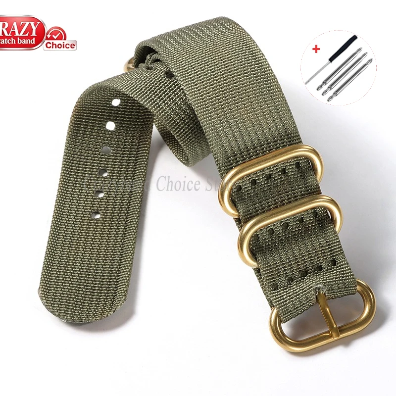High Density Nylon Woven Canvas Sport Wristband - Durable & Resistant Watch Strap