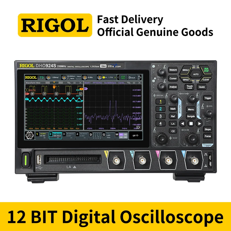 RIGOL12bitportabletouchscreendigitaloscilloscopeDHO914DHO9244