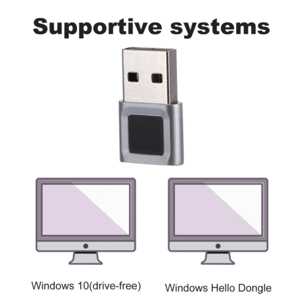 USB 지문 판독기 모듈, 윈도우 10, 헬로 동글, PC 생체 스캐너