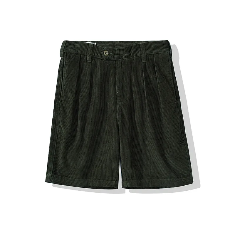 New Retro Casual Five-point Pants Men's Thick Corduroy Shorts Outdoor Hiking Sports Climbing Camping Tooling Clothing Walking
