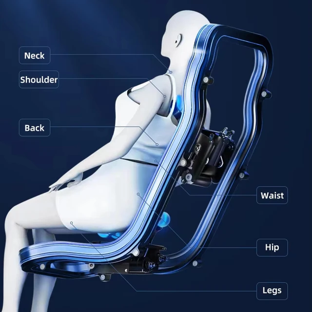 Alternative view of GUOHENG New Luxury Shiatsu Zero Gravity Massager Chair SL Track 4D Full Body Massager Chair for Body
