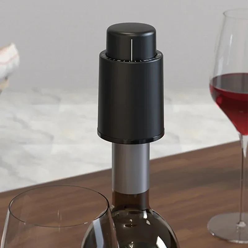 Wine Stopper Vacuum Retain Freshness Champagne Stopper Red Wine Stopper Stainless Steel Bottle Cap Leak-Proof Sealing