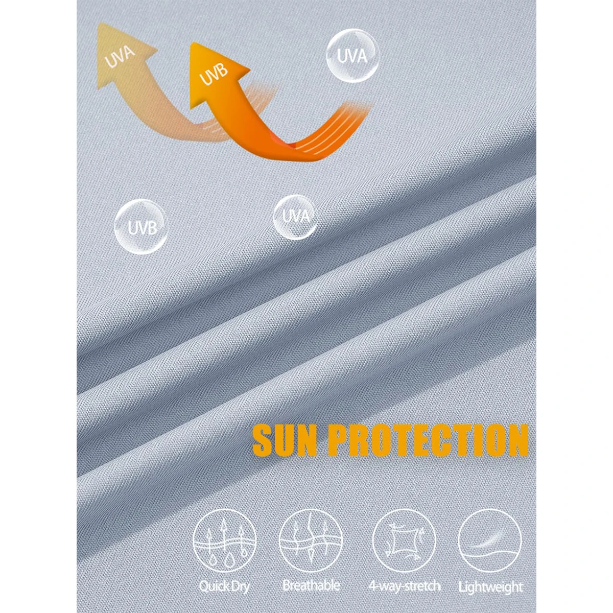 MAGCOMSEN UPF50 + 남성용 UV 자외선 차단 티셔츠, 긴 소매 하이킹 낚시 셔츠, 속건성 1/4 지퍼, 여름 운동 풀오버 상의