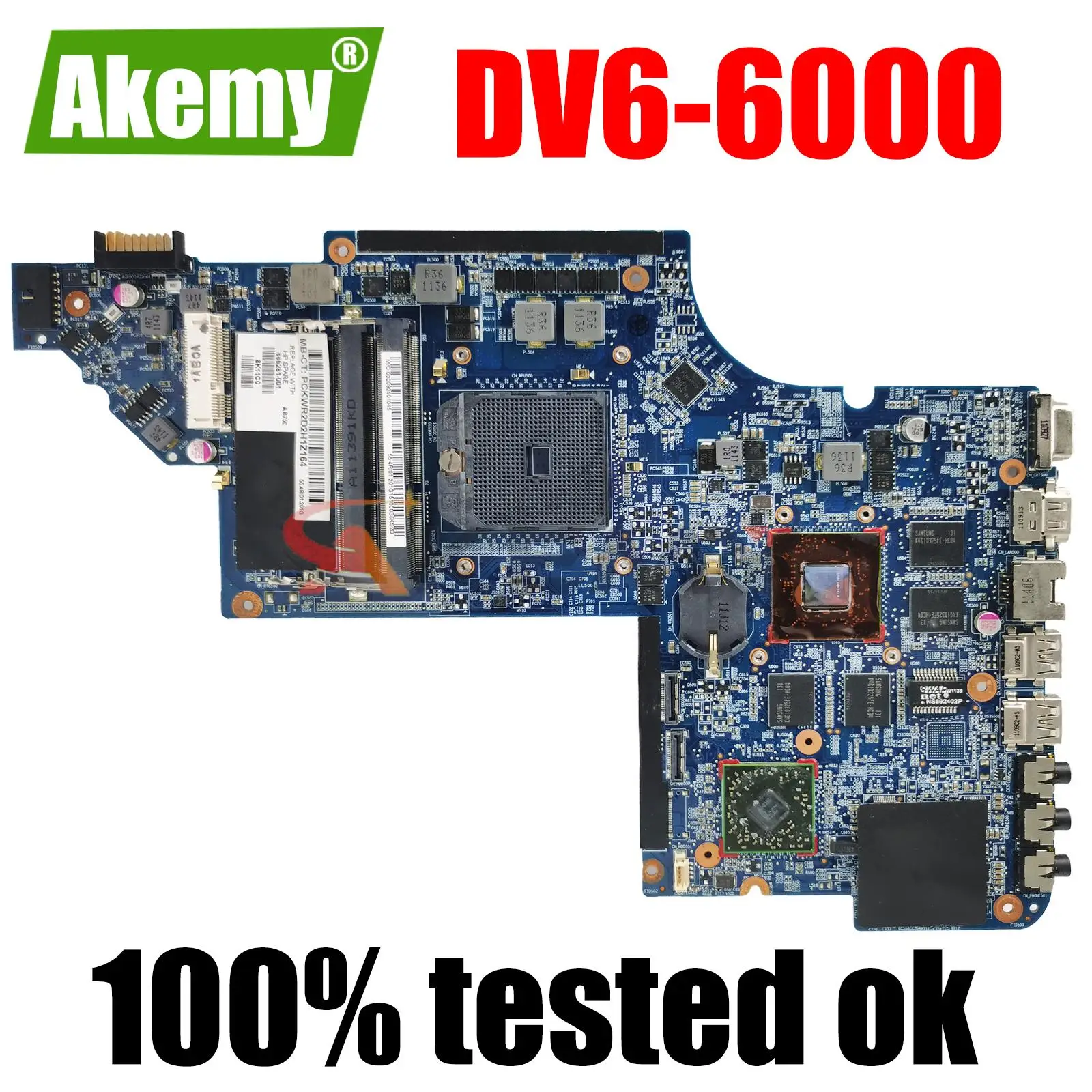 

For HP Pavilion DV6T DV6-6000 motherboard Series MainBoard 641485-001 665345-001 665342-601 Laptop Motherboard Full Tested