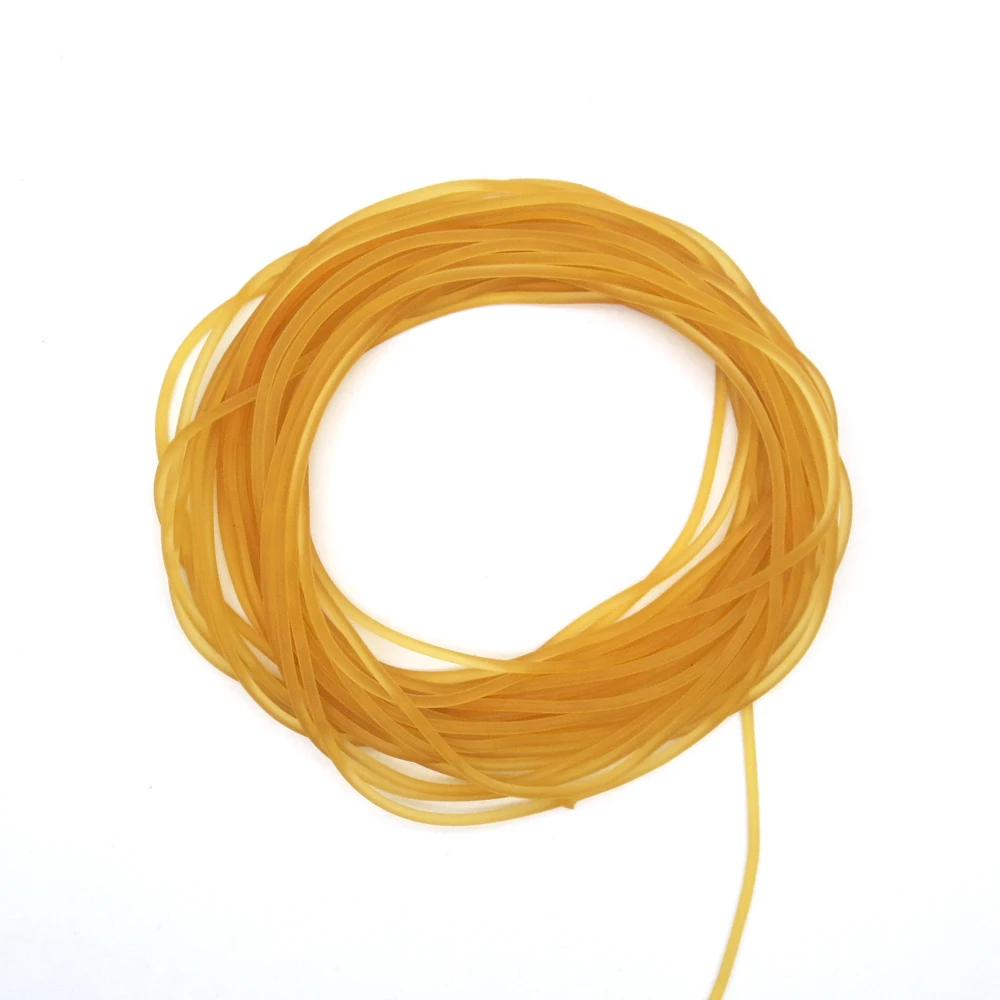 Fishing rope 6-7 times high elastic solid latex rubber band 2.5mm 10Meters fishing rubber band tennis training elastic rope