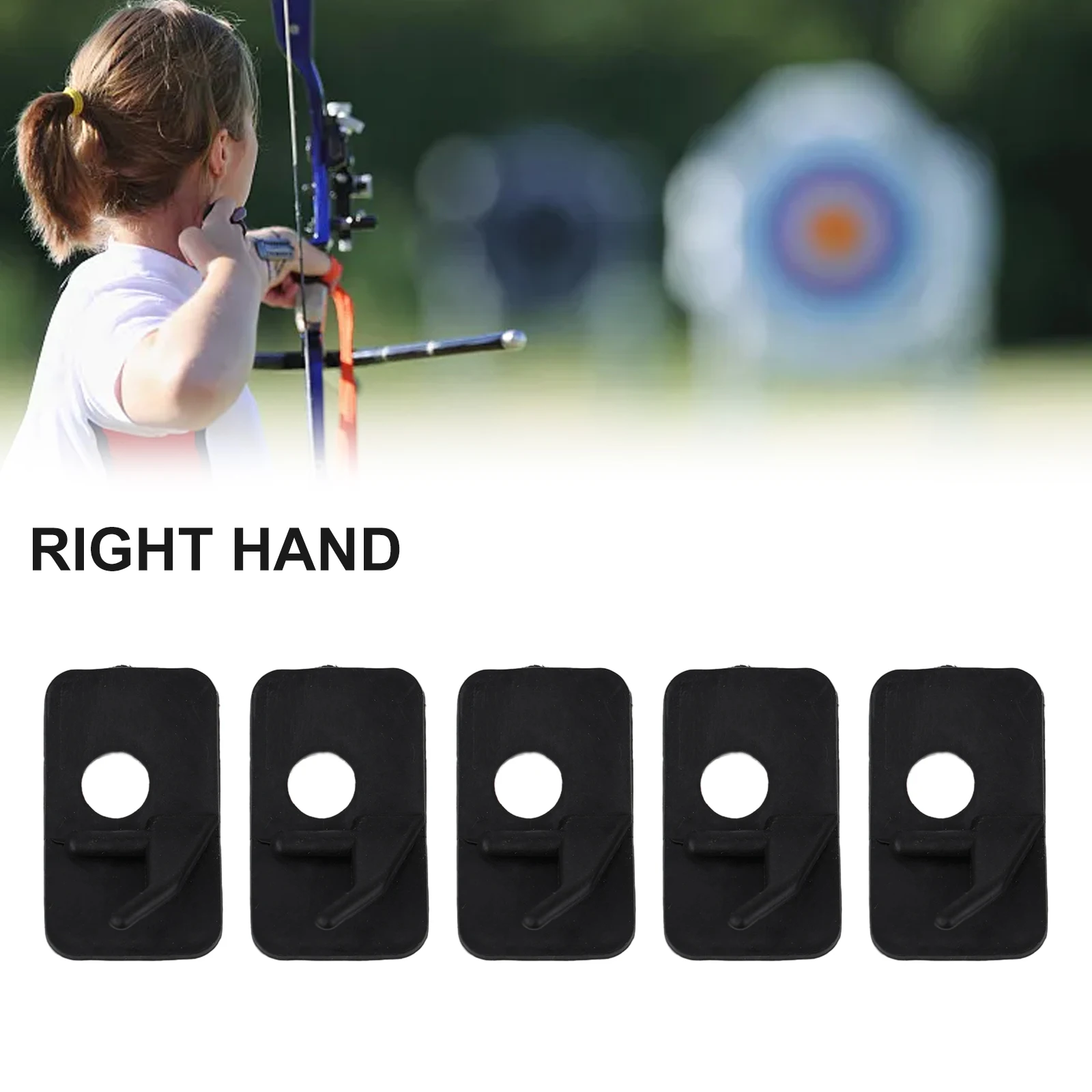 

Outdoor Sports Arrow Rest Hunting Plastic Recurve Bow Replacement Part Right Hand 3.8*2cm 5PCS Durable Universal
