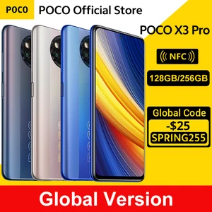 Смартфон POCO X3 Pro, экран Глобальная версия дюйма, 128 дюйма, 256 ГБ/860 ГБ, процессор Snapdragon 6,67, NFC, 120 Гц, аккумулятор 5160 мА · ч, зарядка 33 Вт, четыре кам...