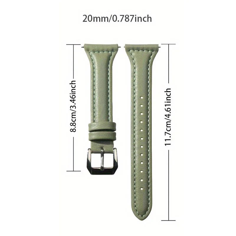 Slim Leather Strap - Elegant Women's Wristband for Smartwatch Accessories
