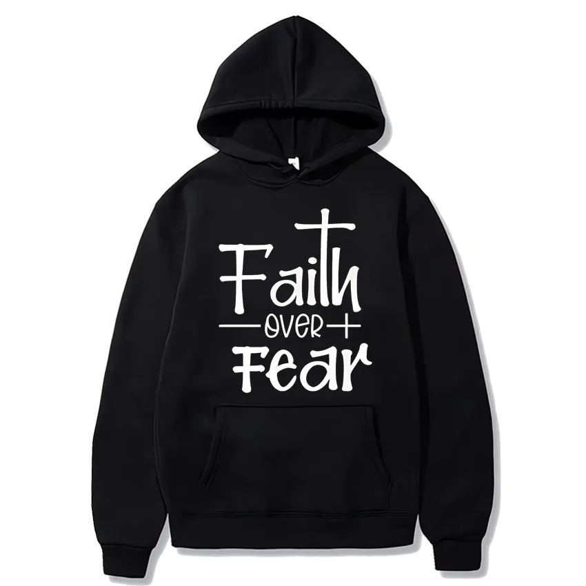 Christian Religious Shirts Hoodie Men Women classic Tops Oversized Hooded Sweatshirt with print Unisex Long sleeve hoodie