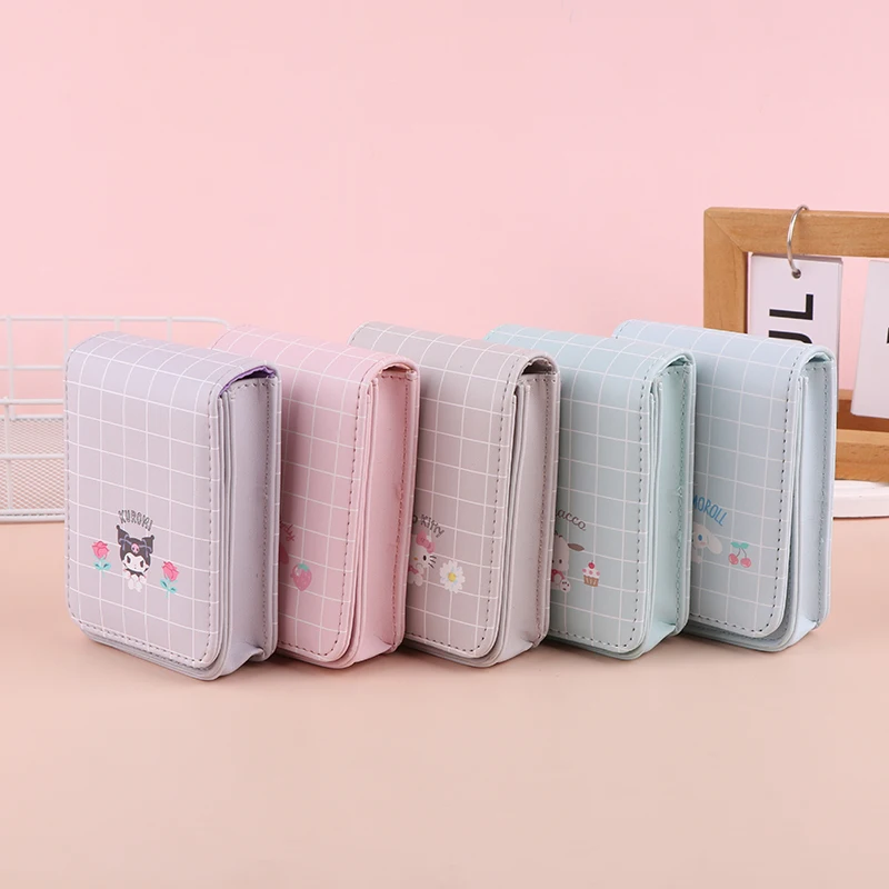 

Sanrio мультипликационная кавай-девочка коробка для хранения губной помады с зеркалом портативный аниме периферийный подарок