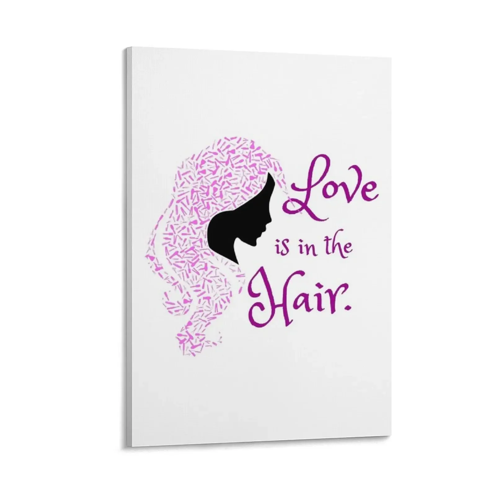 

Love is in the Hair Canvas Painting modern home decoration vintage home decor korean room decor Decoration for home