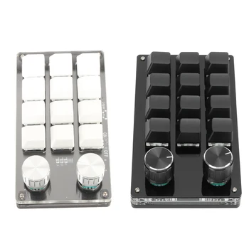 Mechanical Gaming Keypad One Handed Macro Mechanical Keyboard 12 Key Multifunction  Programmable Keypad for Office Gaming 2