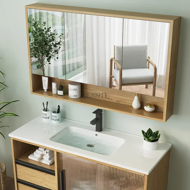 Entrance Mirror Bathroom Cabinets Storage Narrow Make Up Organizer Closet Gabinete Furniture