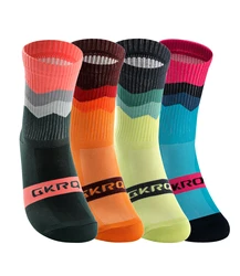 Enhanced Compression Cycling and Sports Socks - Unisex, Pack of 4 Pairs - 39 - 45 (Dark Grey)