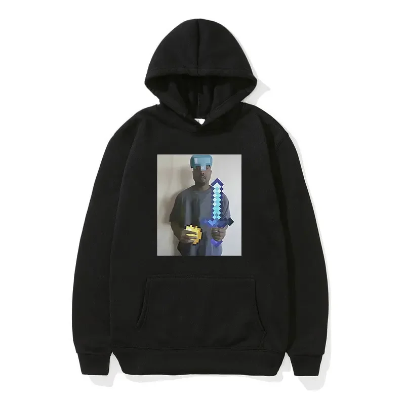 

Rapper Kanye West Meme Graphic Hoodie Men Hip Hop Vintage Pullover Sweatshirt Unisex Casual Fashion Oversized Hoodies Streetwear