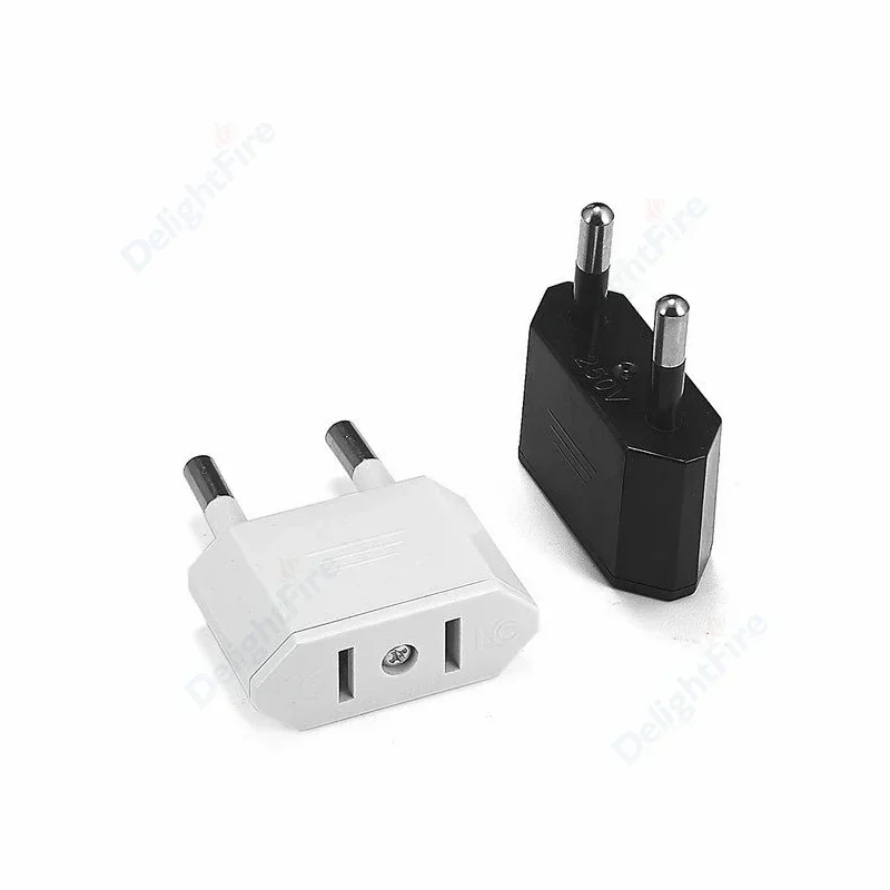 1 ชิ้น EU Adapter Travel Converter อะแดปเตอร์อเมริกันจีน US ไปยัง EU ปลั๊กยูโรปลั๊กอะแดปเตอร์ไฟฟ้า AC ซ็อกเก็ตไฟฟ้า Outlet 1