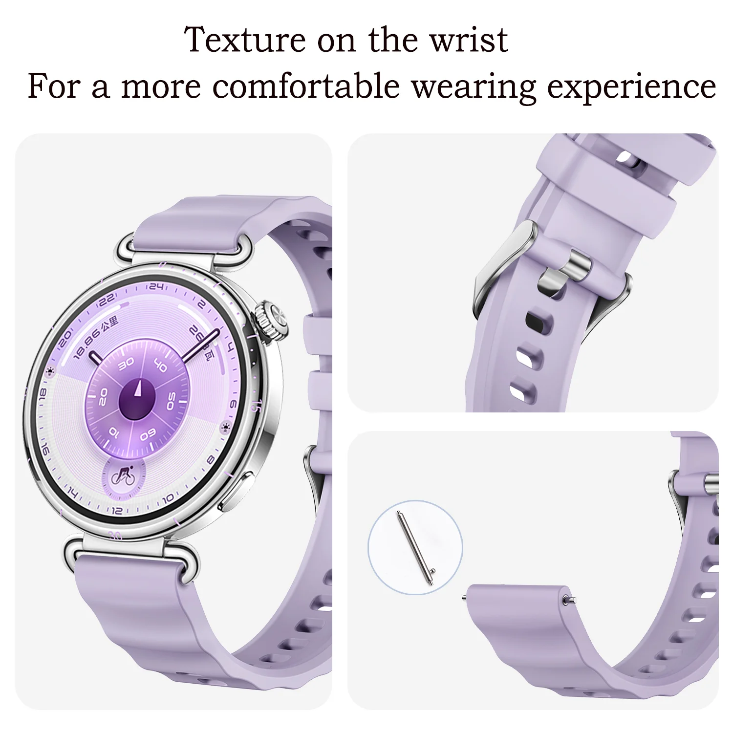 Premium 18mm Silicone Soft Sport Wristband